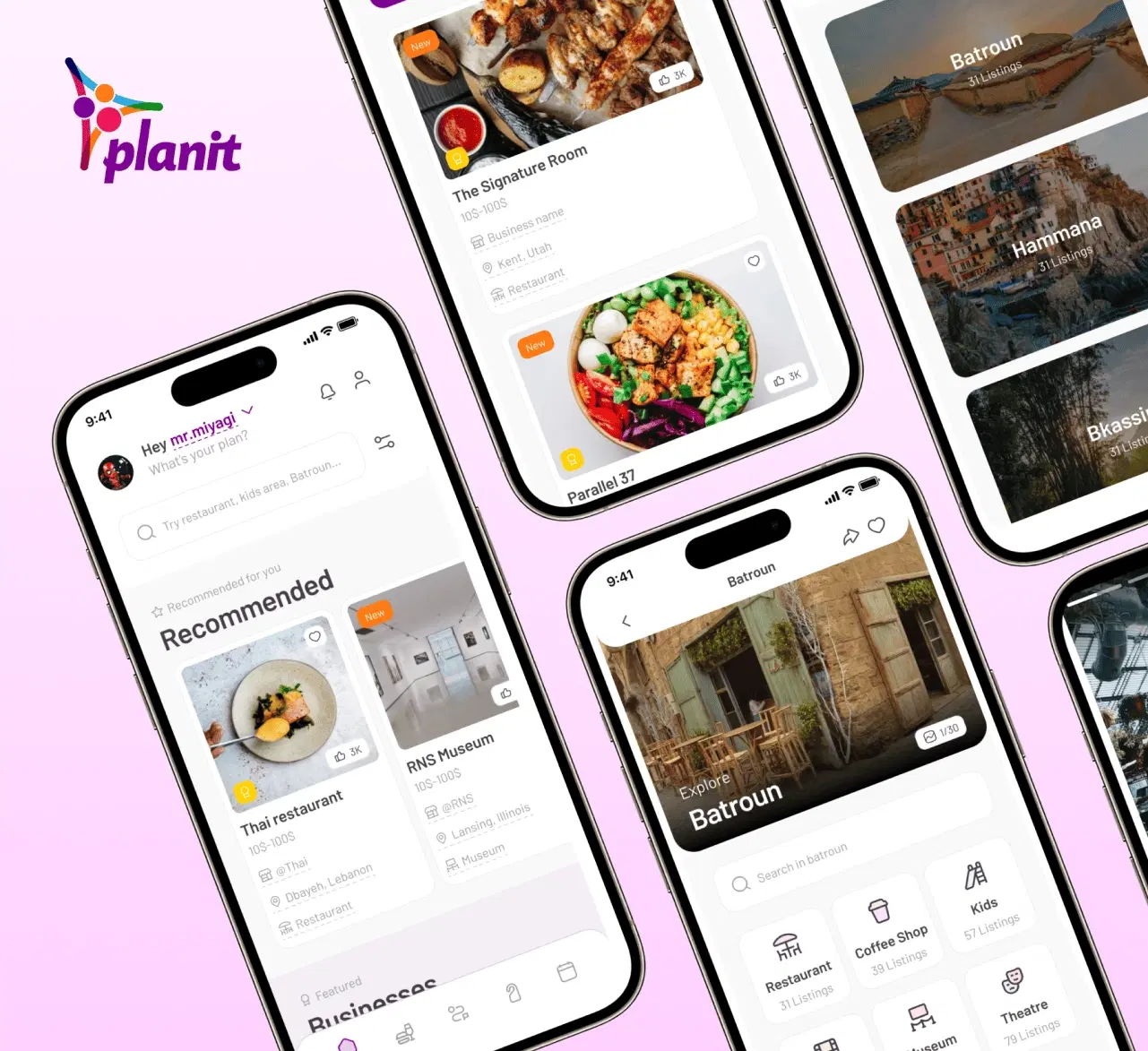 Planit lifestyle travel app powered by AppLogiQ's innovative technology