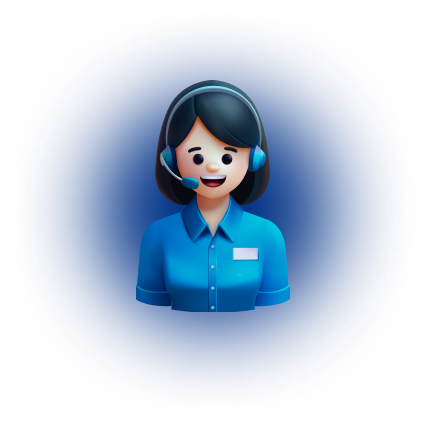 Customer support woman icon